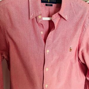 Ralph Lauren Red Slim Fit Oxford Small